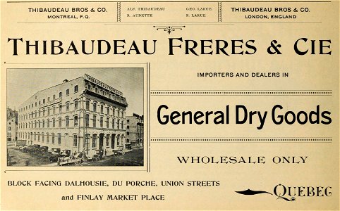 Thibaudeau Frères & Cie, General Dry Goods photo
