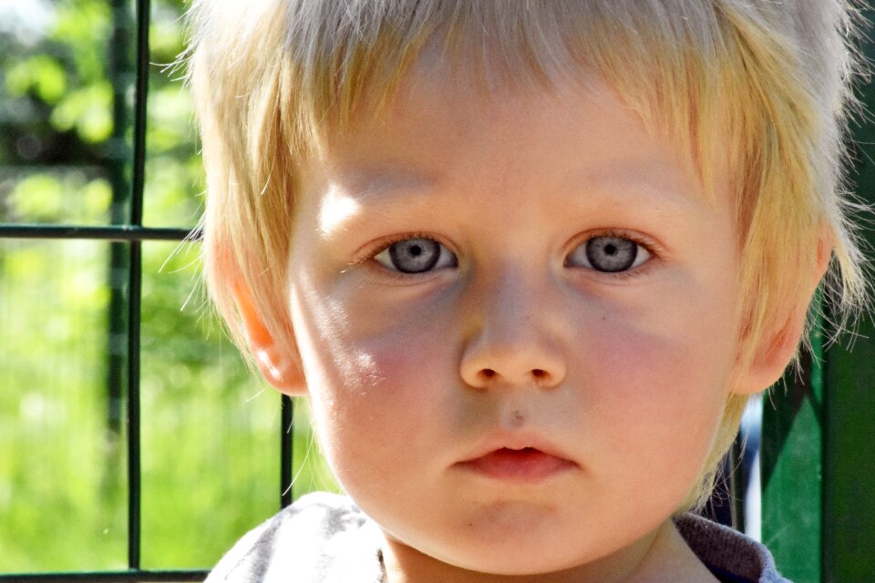 Beautiful boy facial