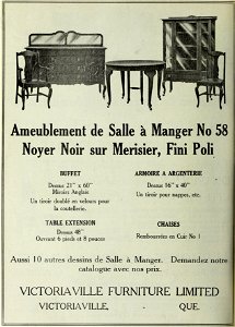 Ameublement de salle à manger No 28 - Victoriaville Furniture Limited