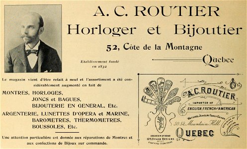 A. C. Routier, Horloger et Bijoutier photo