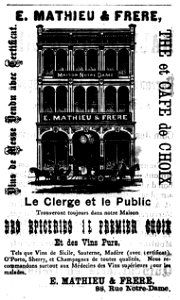 E. Mathieu & Frère, épiciers