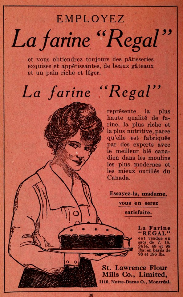 La farine "Regal" - St. Lawrence Flour Mills Co.