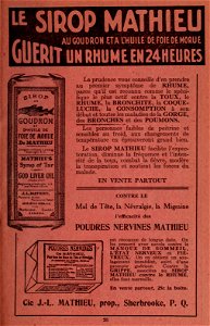 Sirop Mathieu - Compagnie J. L. Mathieu