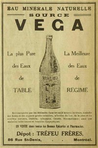 Eau minérale naturelle Vega