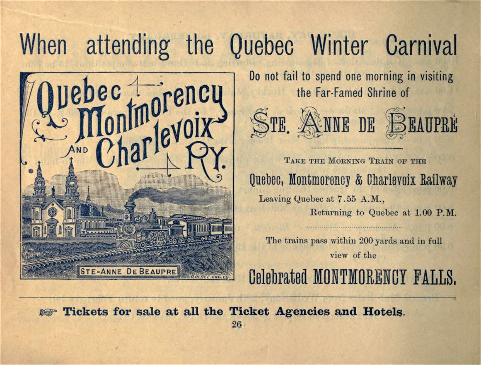 Quebec, Montmorency & Charlevoix Railway photo