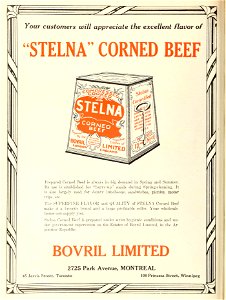 "Stelna" Corned Beef - Bovril Limited
