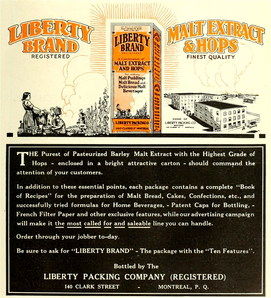 Liberty Brand Malt Extract And Hops - Liberty Packing Co.