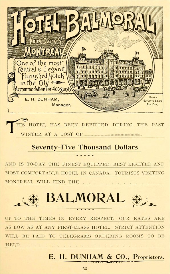 Hotel Balmoral, Montreal