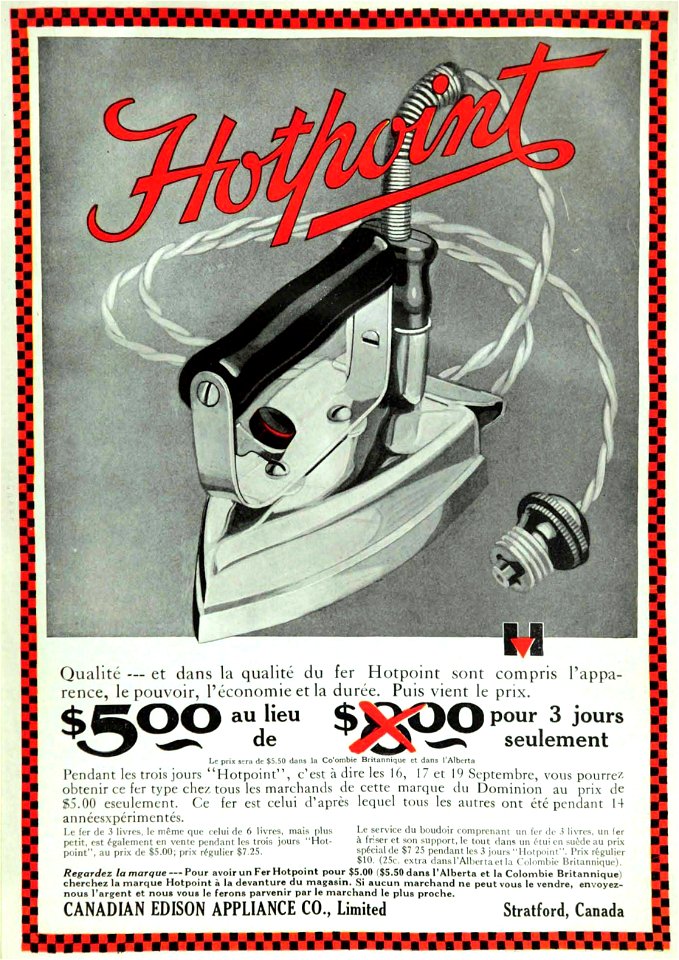Hotpoint - Canadian Edison Appliance Co.