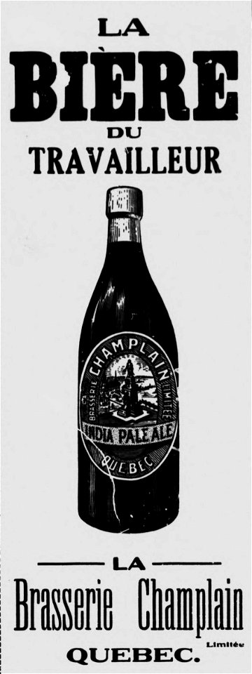 Champlain - La bière du travailleur