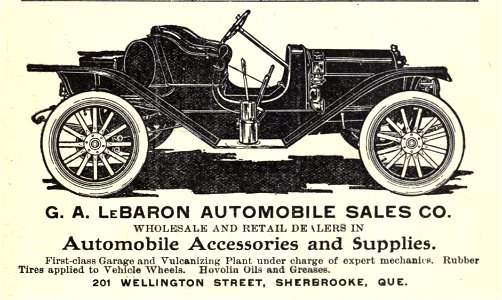 G. A. LeBaron Automobile Sales Co. photo