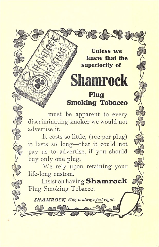 Shamrock Plug Smoking Tobacco