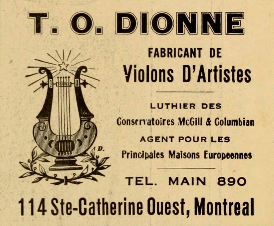 T. O. Dionne, Luthier