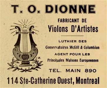 T. O. Dionne, Luthier photo