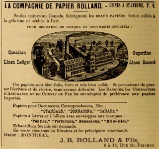 La compagnie de papier Rolland