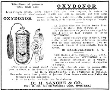 Oxydonor - Dr. H. Sanche & Co.