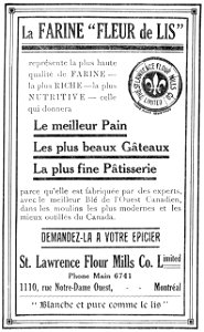 Farine Fleur de Lis - St. Lawrence Flour Mills Co.