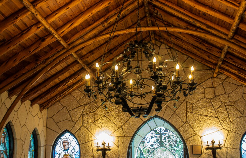 Old light wooden beams