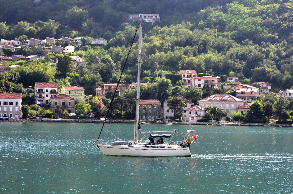 Boat the adriatic sea summer