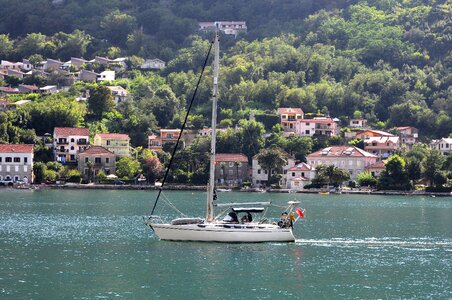 Boat the adriatic sea summer