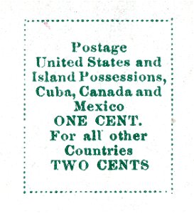 Postcard Stamp Imprint