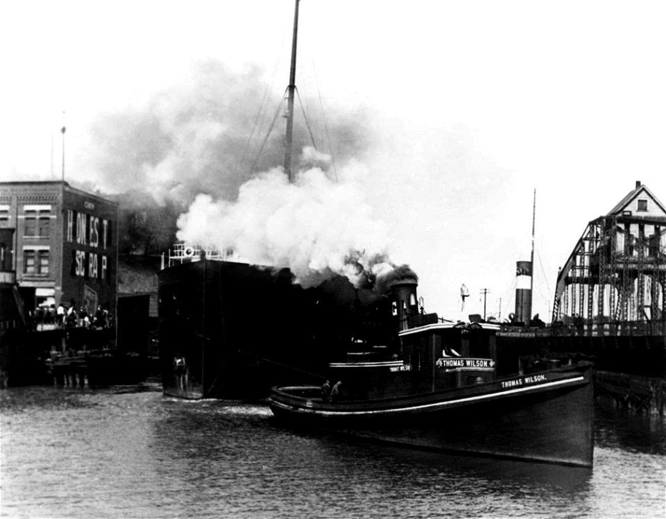 E. C. Pope Under Tow of Thomas Wilson