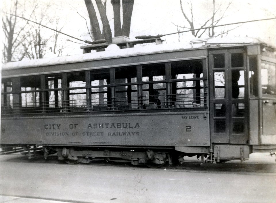 Division of Street Railways Car No. 2 At North Park