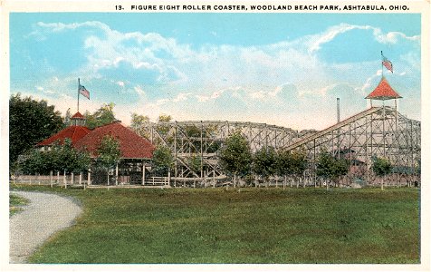 Figure Eight Roller Coaster, Woodland Beach Park