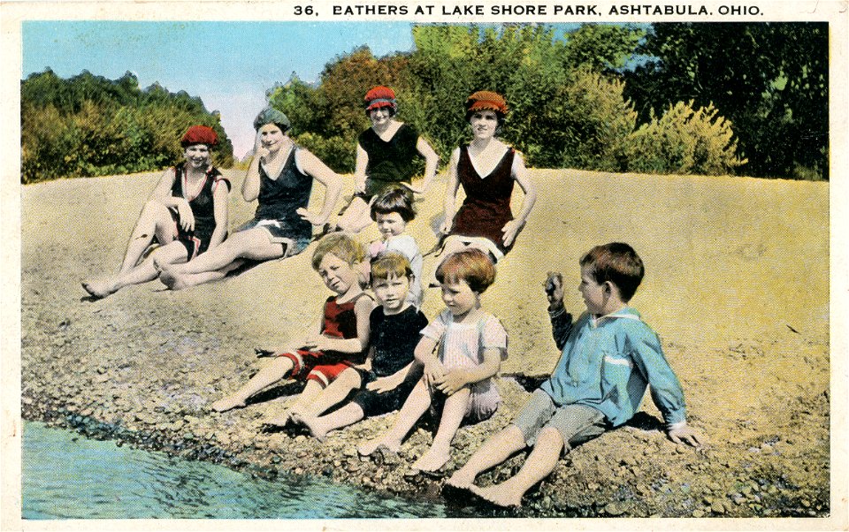 Bathers At Lake Shore Park