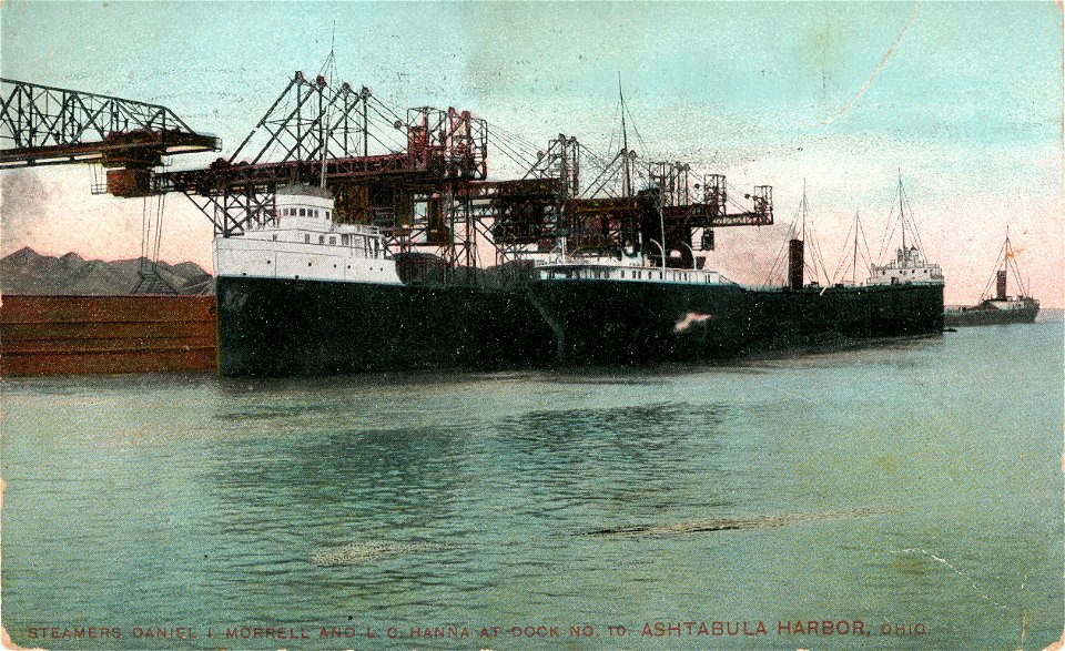 Steamers Daniel J. Morrell & L. C. Hanna At Dock No. 10