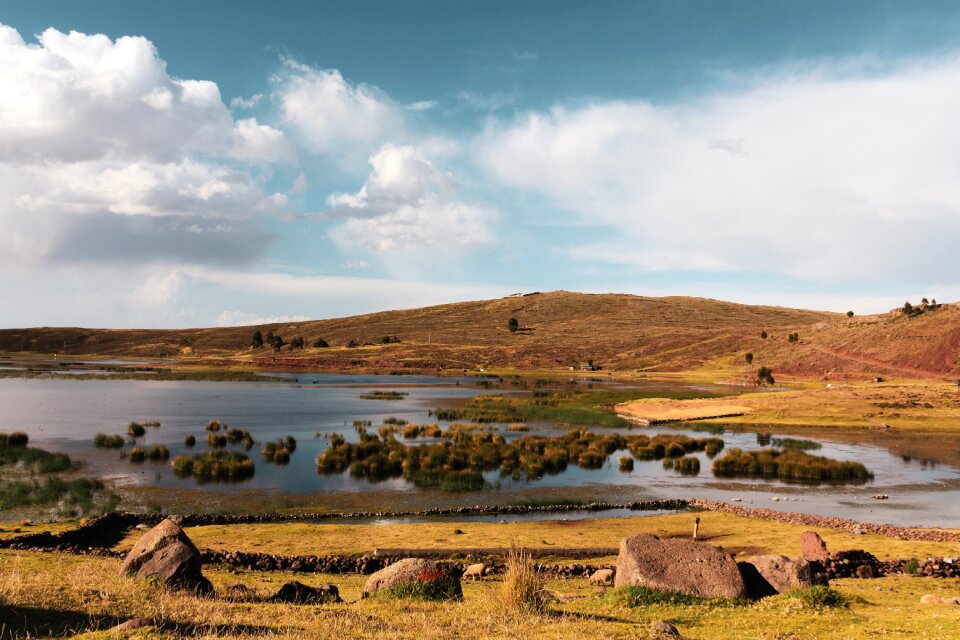 Peru lake panorama