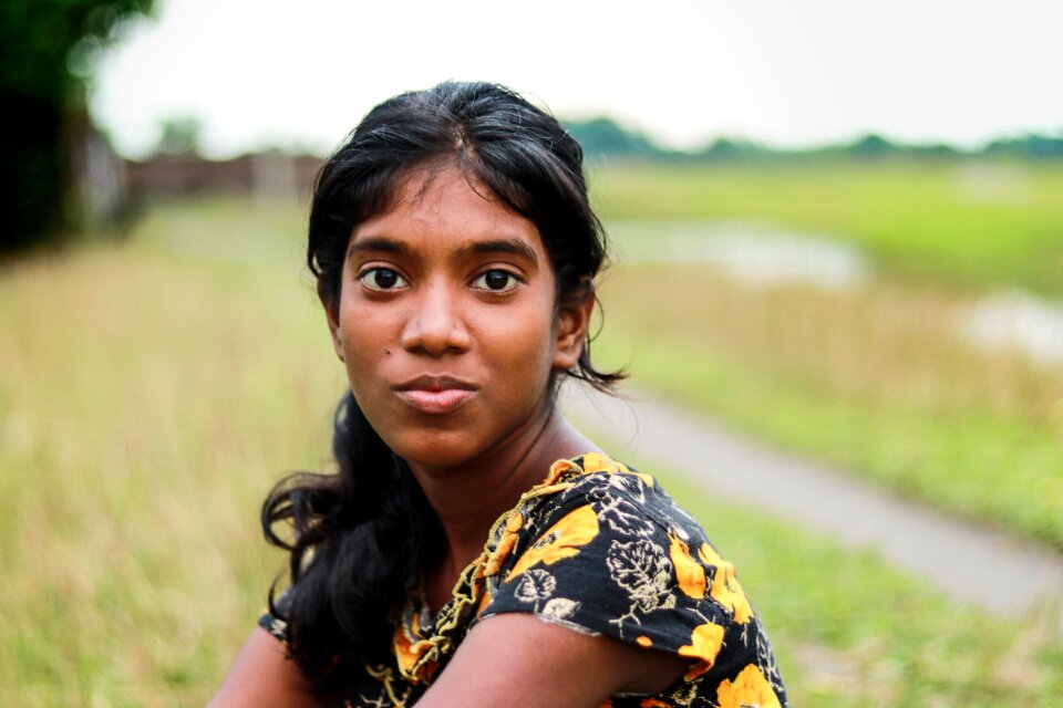 Indian girl smile portrait