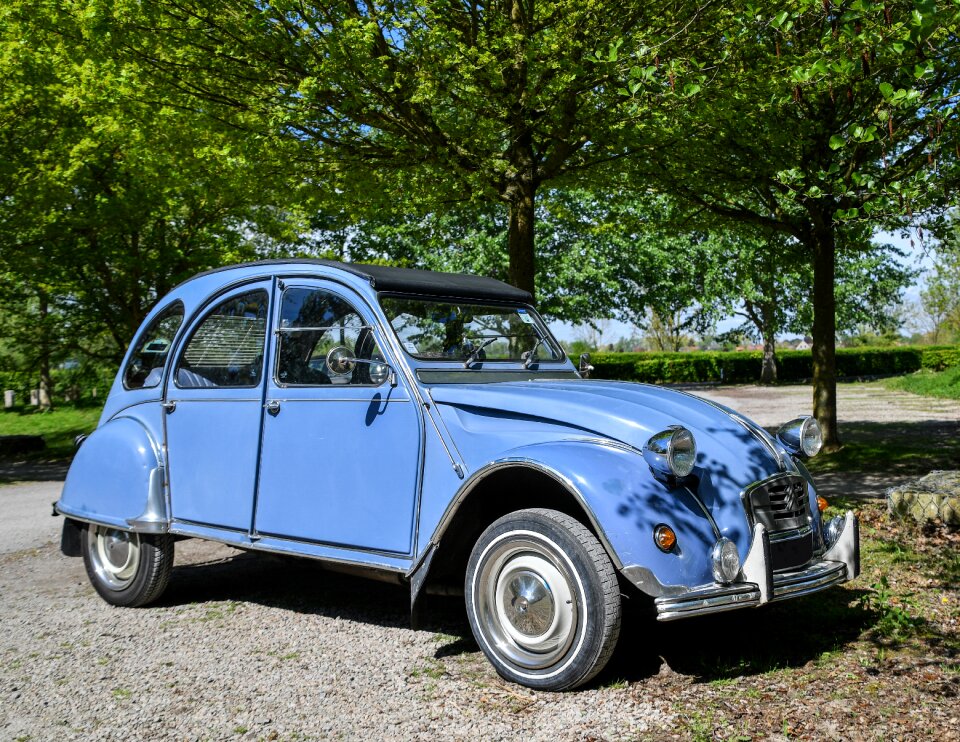 Former blue vehicle