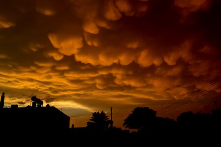 Spectacular threatening cumulus