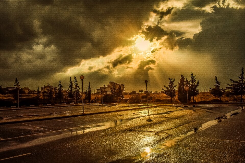 Clouds dramatic storm