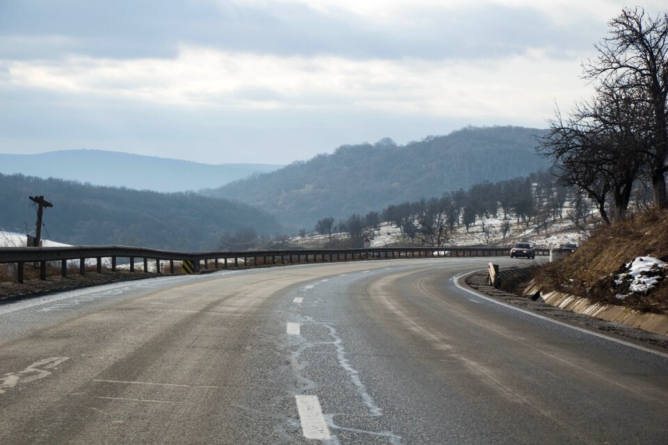 Landscape snow trip