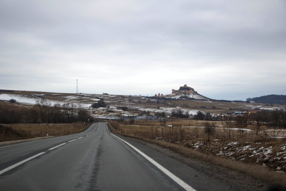Romania landscape snow