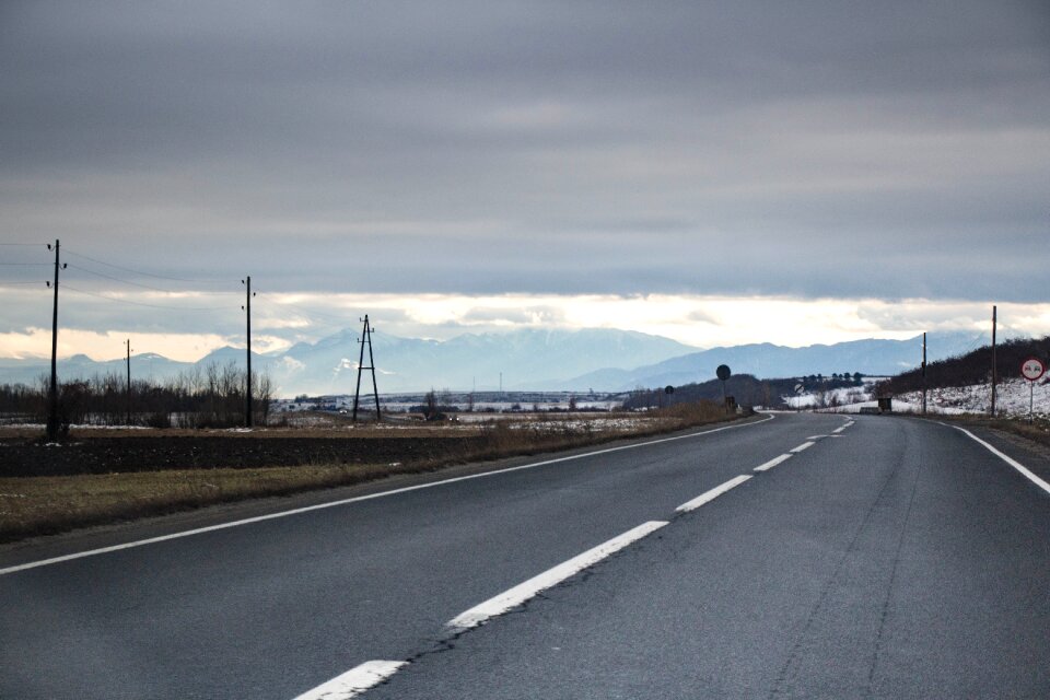 Landscape snow trip
