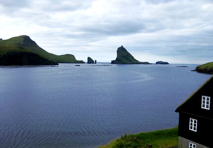 Faroe islands calm seas sea photo