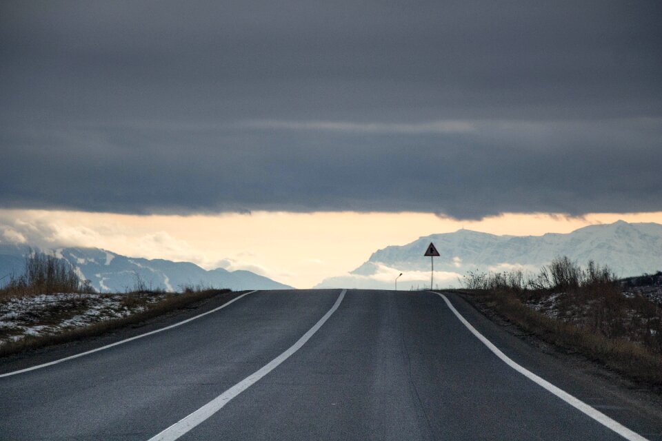 Landscape snow trip