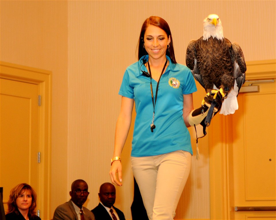 The American Eagle Foundation provided a Bald Eagle as part of the opening ceremony.
2013 Regional Director's Honor Awards cereony.

Photos by Garry Tucker, USFWS