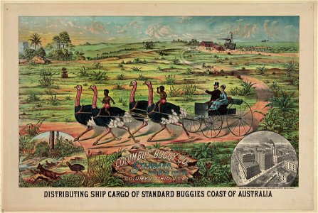 Title: Distributing ship cargo of standard buggies coast of Australia Physical description: 1 print. Notes: This record contains unverified data from PGA shelflist card.; Associated name on shelflist photo