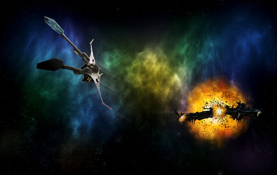Forward space travel star