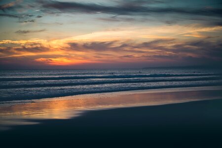 Ocean sunset water