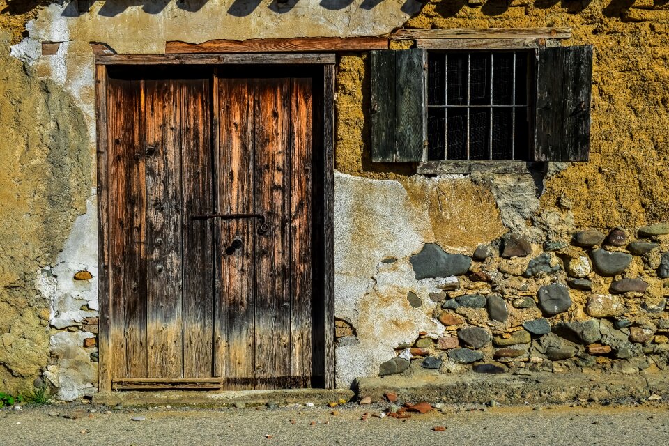 Abandoned aged weathered