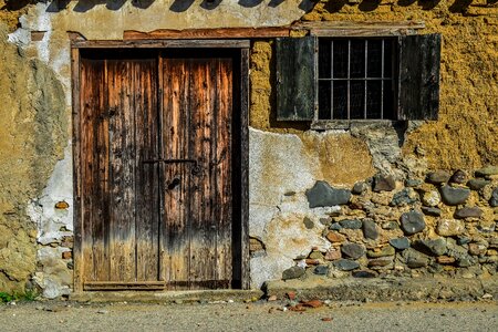 Abandoned aged weathered