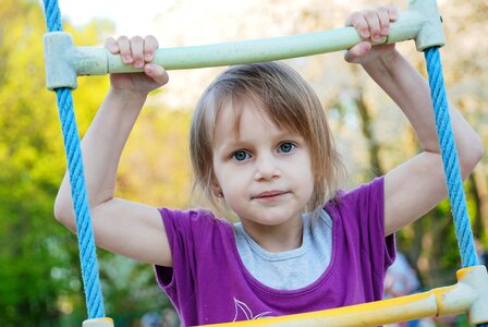 Outdoors swing happiness