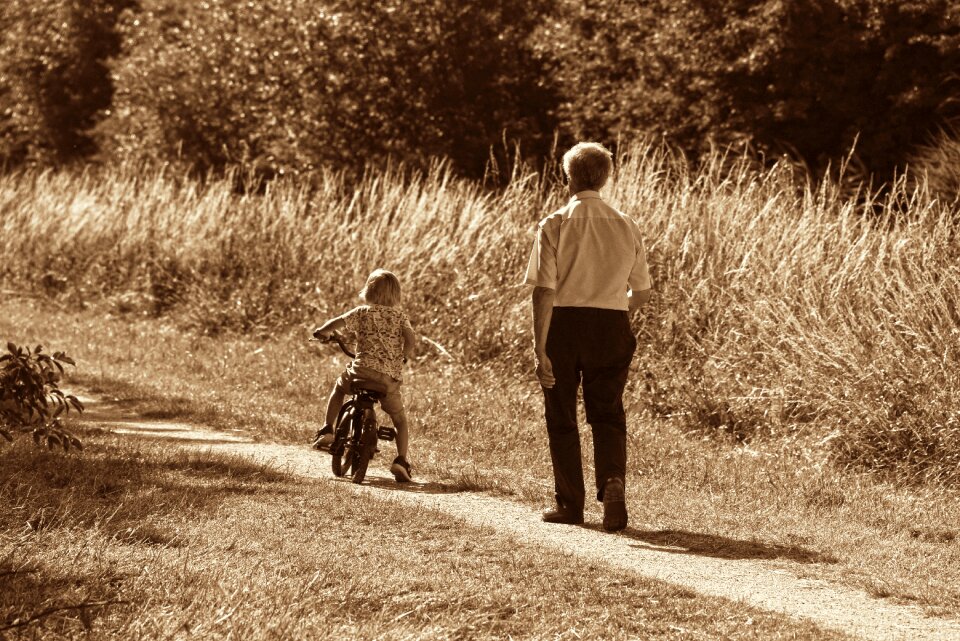 People grandfather grandchild