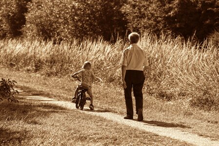 People grandfather grandchild photo