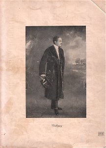 Johannes Rohde. Leipzig. Eine Seite des Kataloges Saison 1914/15. photo
